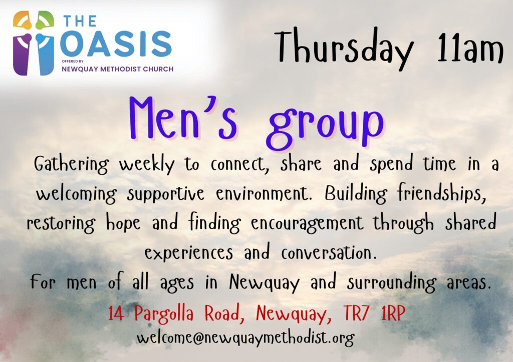 Men's Group at The Oasis by Newquay Methodist Church