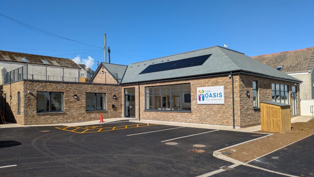 The Oasis by Newquay Methodist Church on Pargolla Road